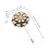 4Pièces Broche En Bois Décorative Pour Costume 10