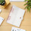 5Pièces Coques Transparent Rose Gold PVC Protège-Notes A5 4