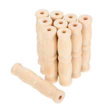 40Pièces Bois Beige Ergonomique Pour Seau Rangement Maison
