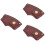 3Pièces Housses En Cuir Marron Pour Protection Résistante 7