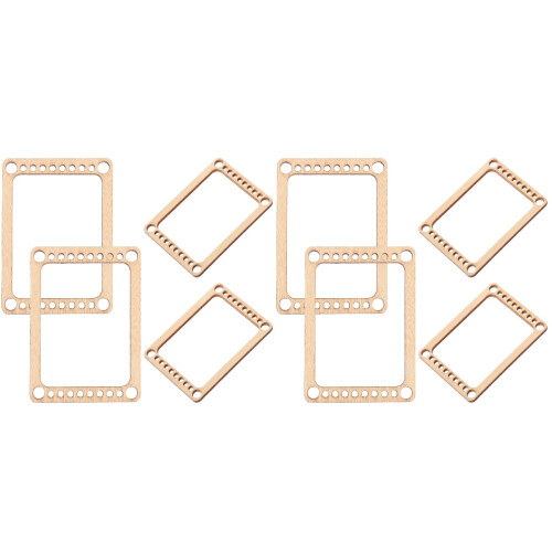 8Pièces Outil Manuel Mini Beige En Bois Durable Pour Décor 1