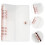 5Pièces Coques Transparent Rose Gold PVC Protège-Notes A5 9