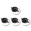 4Pièces Systèmes Refroidissement Atv Ventilateurs Plastique Métal 5
