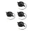 4Pièces Systèmes Refroidissement Atv Ventilateurs Plastique Métal 8