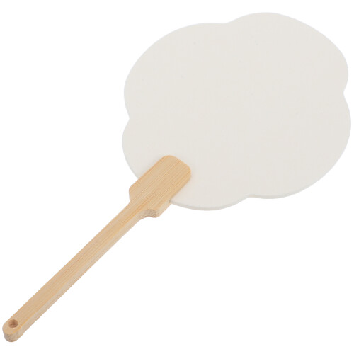 4Pièces Éventails Blancs Manuels En Papier Pour Activités DIY 1