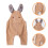 4Pièces Habits Photo - Bébé Khaki Costume 10