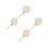 4Pièces Éventails Blancs Manuels En Papier Pour Activités DIY 6