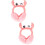 2Pièces Bandeau Cache-Oreilles Rose Hiver Et Confortable 6