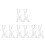 4Paires Flûtes Transparent Double 6