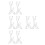 4Paires Flûtes Transparent Double 3