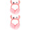 2Pièces Bandeau Cache-Oreilles Rose Hiver Et Confortable 4