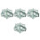 4Pièces Filets De Crevettes Pliables En Nylon Vert Durable 4