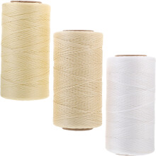 3Pièces Fil Couture Cire Pour Projets Cuir Coloré Résistant Raffiné