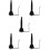 5Pièces Support Saxophone Et Flûte Noir Durable Pour Rangement Mural 8