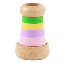 2Pièces Jouet Éducatif Kaleidoscope Bois Pour Enfants