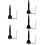 5Pièces Support Saxophone Et Flûte Noir Durable Pour Rangement Mural 10