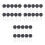 30Pcs Black Ntc Thermistor Temperature for Current Limiters 6