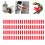 200Pcs Red 5mm PVC Screw End Cap Protective Cover Flame Retardant 1