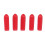200Pcs Red 5mm PVC Screw End Cap Protective Cover Flame Retardant 4