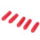 200Pcs Red 5mm PVC Screw End Cap Protective Cover Flame Retardant 8