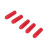 200Pcs Red 5mm PVC Screw End Cap Protective Cover Flame Retardant 16