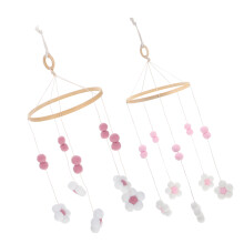 4Pièces Mobile Bébé Bois Main Décoration Berceau Variées