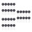 30Pcs Black Ntc Thermistor Temperature for Current Limiters 5