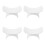 4Pièces Support Main U Forme Ergonomique Pour Salon Ongles 8