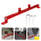 4Pièces Barre De Support Guidon Aluminium Rouge Compatible 11