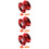 3Ensembles Jouets Yo-Yo Rouges Professionnels Pour Coordination Et Jeu 9