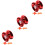3Ensembles Jouets Yo-Yo Rouges Professionnels Pour Coordination Et Jeu 6