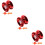 3Ensembles Jouets Yo-Yo Rouges Professionnels Pour Coordination Et Jeu 10
