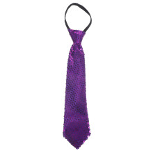 5Pièces Cravate Mode Violet Effet Scintillant Pour Costume Et Party