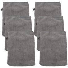 12Pièces Microfibre Gris Pour Nettoyage Et