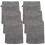 12Pièces Microfibre Gris Pour Nettoyage Et 1