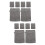 12Pièces Microfibre Gris Pour Nettoyage Et 6