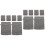 12Pièces Microfibre Gris Pour Nettoyage Et 4