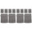 12Pièces Microfibre Gris Pour Nettoyage Et 2
