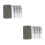 2Pcs Grey PVC Leaf Filter Gutter Guards Mesh for Home Use Easy Install 5