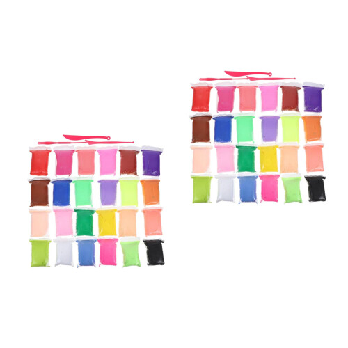 2Ensembles Argile Enfants Multi-Couleurs Kit Modelage DIY 2