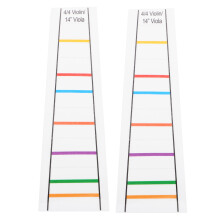 2Pcs Transparent Fingerboard Marker Decals for Violin PVC Beginner Aid