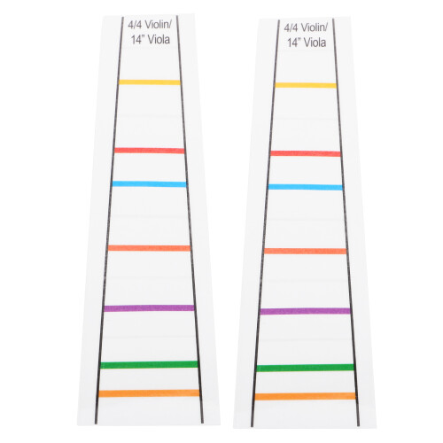 2Pcs Transparent Fingerboard Marker Decals for Violin PVC Beginner Aid