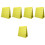5Pcs Double-Sided Yellow Pocket Chart for Kids Learning and Teaching 6