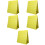 5Pcs Double-Sided Yellow Pocket Chart for Kids Learning and Teaching 9