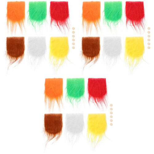 3Ensembles Barbes De Nain Colorées Pour Décor DIY 2
