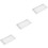3Pcs White Rectangle Bathroom Storage Tray Vanity Cosmetic Organizer 7
