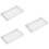 3Pcs White Rectangle Bathroom Storage Tray Vanity Cosmetic Organizer 9