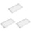 3Pcs White Rectangle Bathroom Storage Tray Vanity Cosmetic Organizer 4