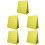 5Pcs Double-Sided Yellow Pocket Chart for Kids Learning and Teaching 8