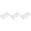 3Pcs White Rectangle Bathroom Storage Tray Vanity Cosmetic Organizer 6